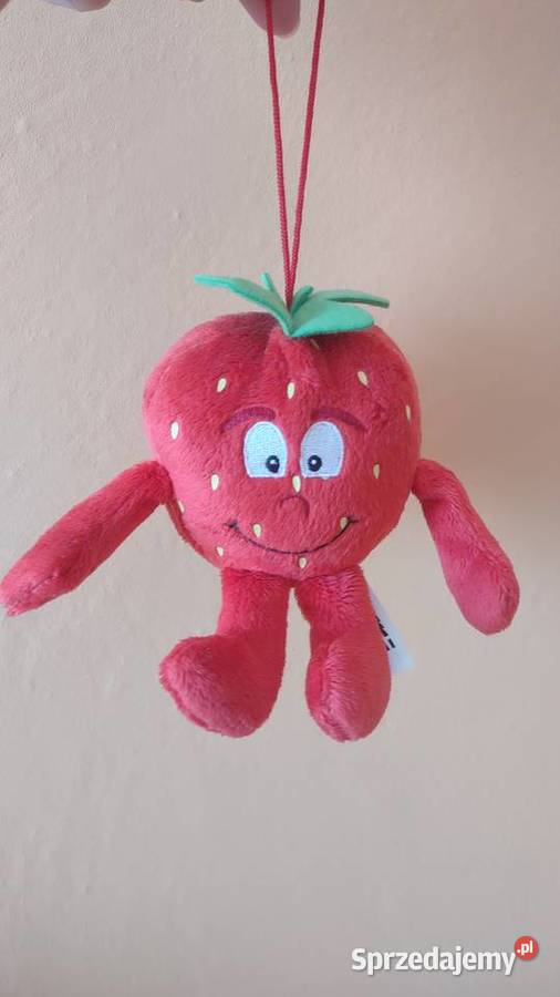 Brelok pluszowy maskotka Truskawka Strawberry Tkanina