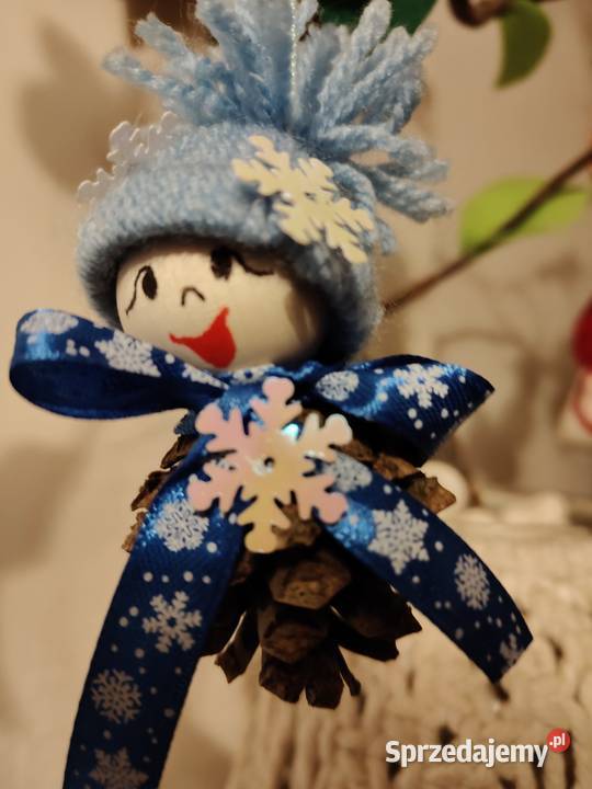 Szyszkowe ludziki zawieszki na choinkę małopolskie Kraków