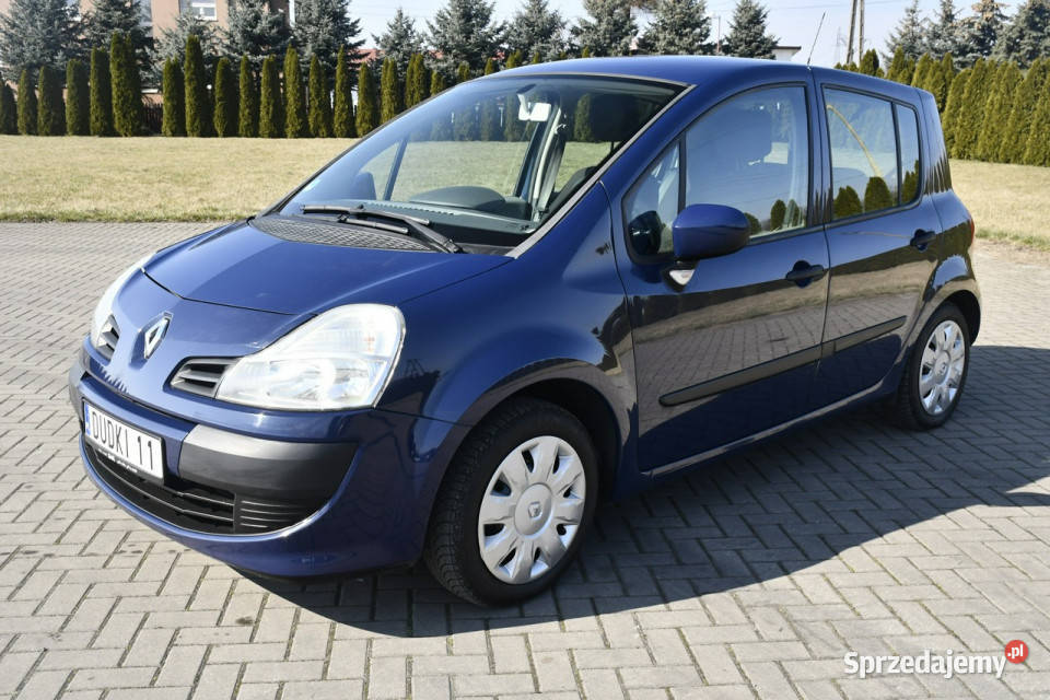 Renault Modus 12benz DUDKI11 KlimatyzacjaSerwis2 granatowy Kutno sprzedam