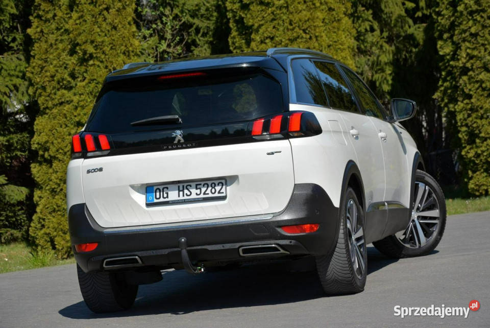 Peugeot 5008 GT Pack Biał Perła Skóry Radar ACC asystent pasa ruchu mazowieckie Ostrów Mazowiecka sprzedam