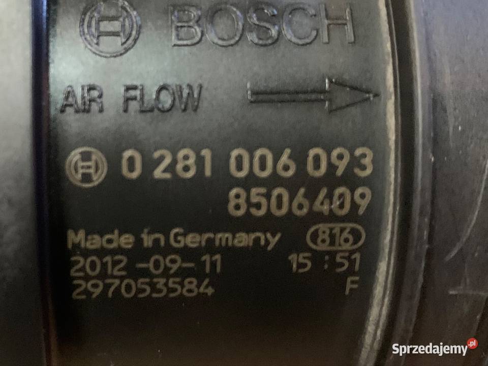 8506409 przepływomierz 20d bmw x1 e84 lift Szczecin sprzedam