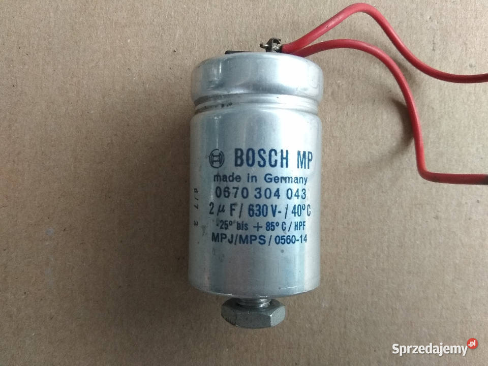 Kondensator MP Bosch 2uf 630V 40C Elbląg