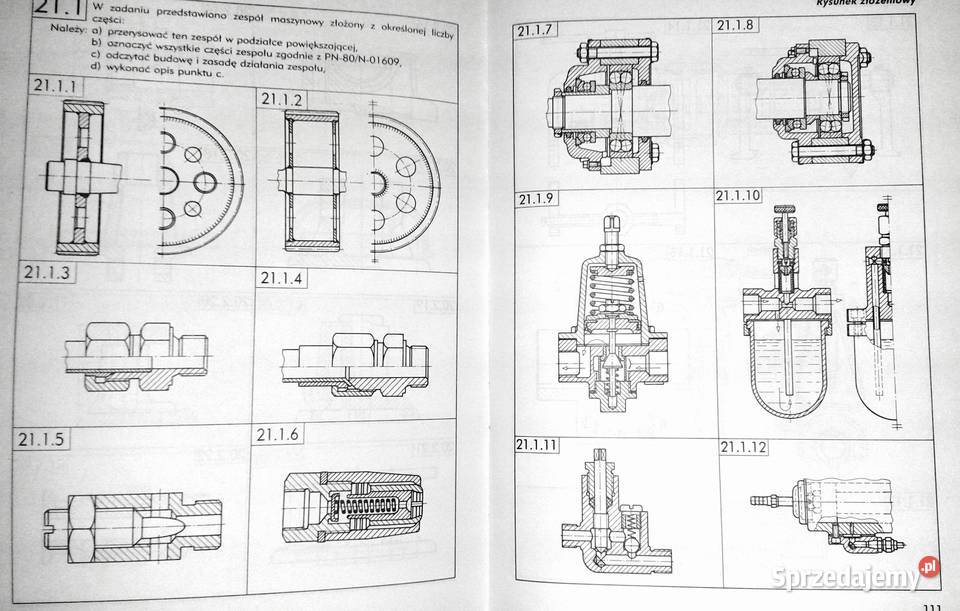Zbiór zadań z rysunku technicznego mechaników Chełm