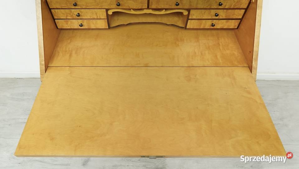 Antyk drewniany sekretarzyk z lat 40tych Jerka