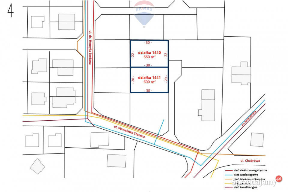 Działka budowlana 660m2 w centrum Skierniewic Skierniewice