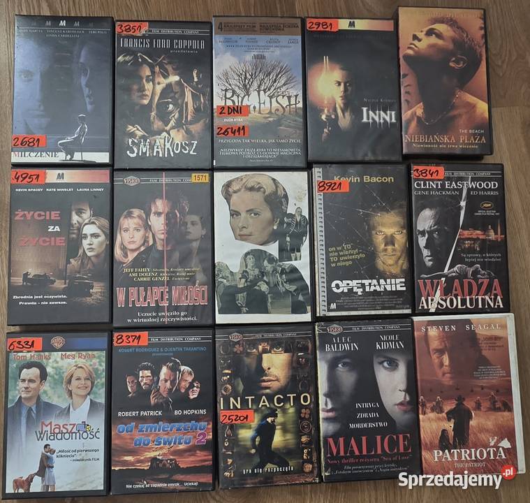 Sprzedam kasety VHS VHS zachodniopomorskie