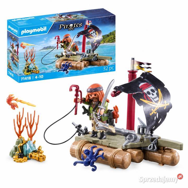 PLAYMOBIL Pirates 71794 Piracka tratwa ze Klocki Przeźmierowo