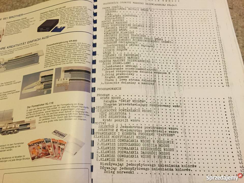 Maszyna dziewiarska Brother KH940860 Dom i Ogród