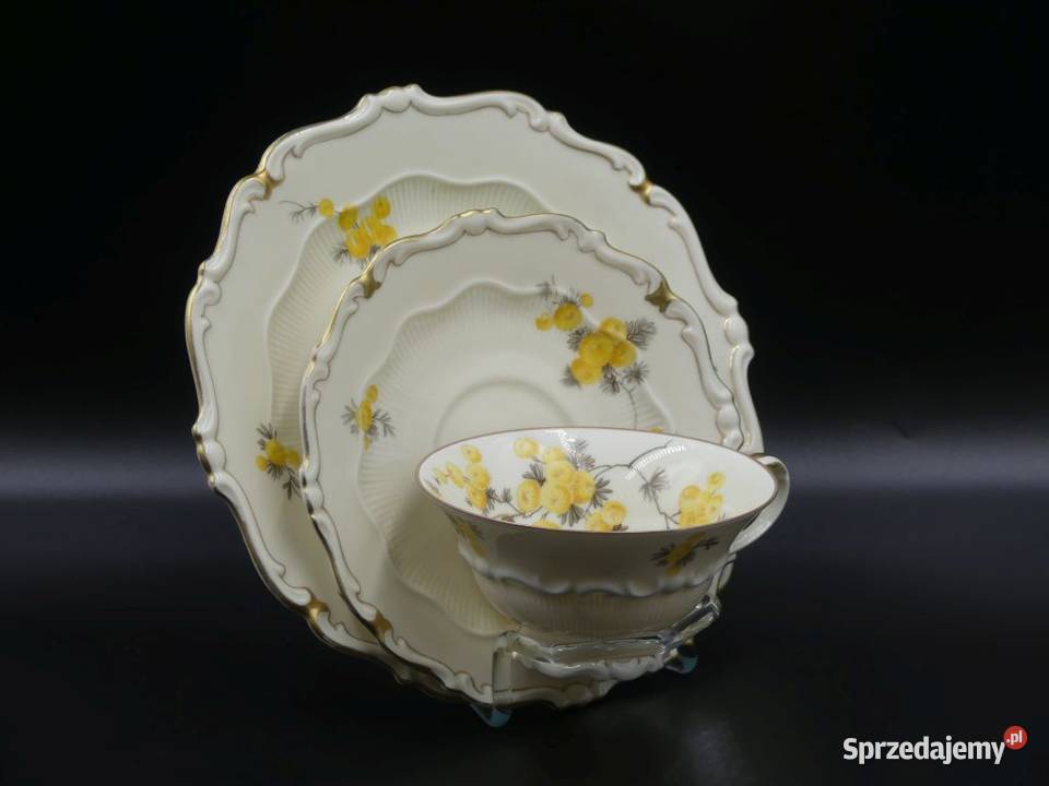 Komplet śniadaniowy Sorau Żary żółte Mimozy Poznań
