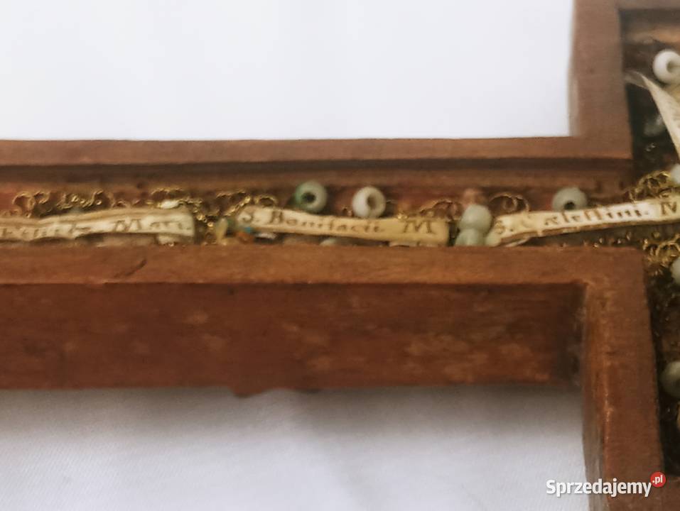 Krucyfiks Relikwiarzowy Drewno XVIII w Nowa Sól