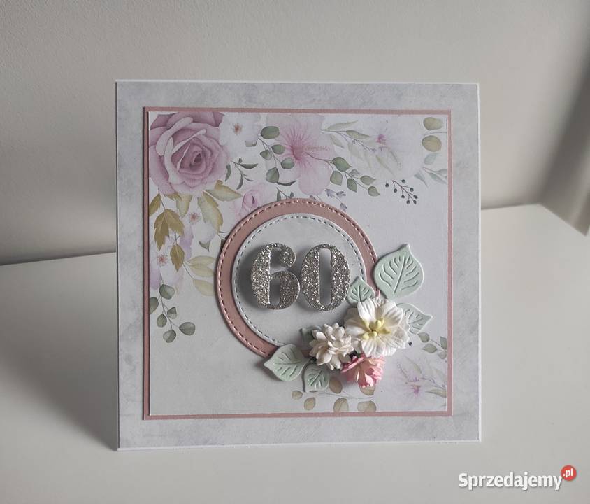 Kartka ręcznie robiona na urodziny urodzinowa