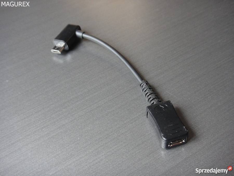 Kabel przedłużacz Micro USB OTG 10cm Kątowy 4 warianty