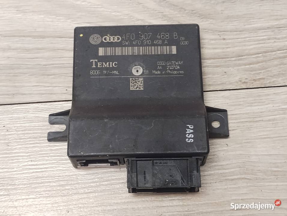STEROWNIK MODUŁ AUDI A6 C6 0408 4F0907468B Gdańsk