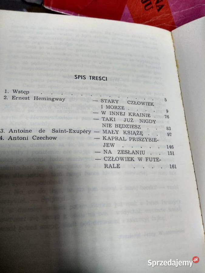 Stary Człowiek I Morze Sprawdzian Z Lektury Pdf Lektury szkolne Stary człowiek i morze antykwariat naukowy Warszawa