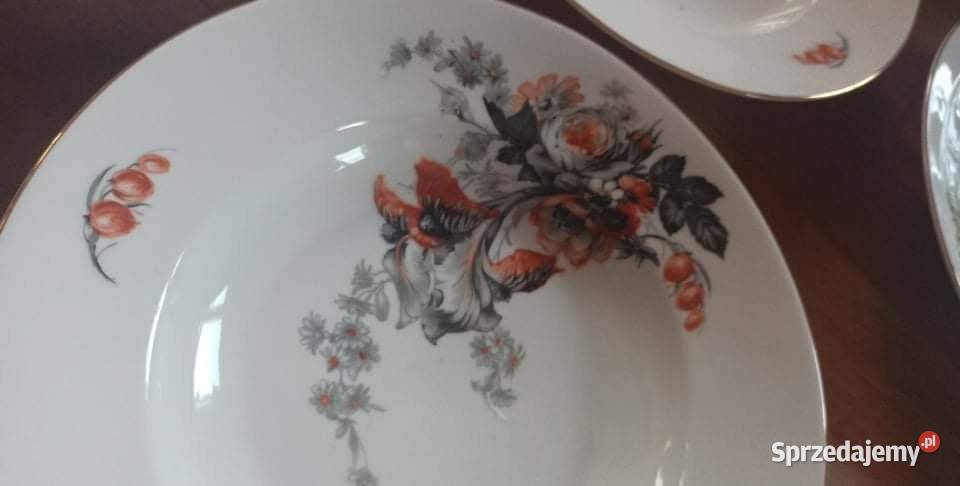 Carl Tielsch Ct Talerze do zupy Biała porcelana Gdańsk