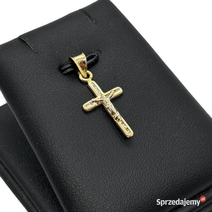 Złota Zawieszka Próby 585 056g Krzyż Krzyżyk Elbląg sprzedam