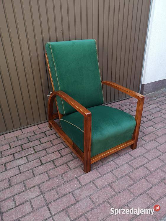 Fotel ARTDECO Orzech Unikat Stary Antyk Swarzędz