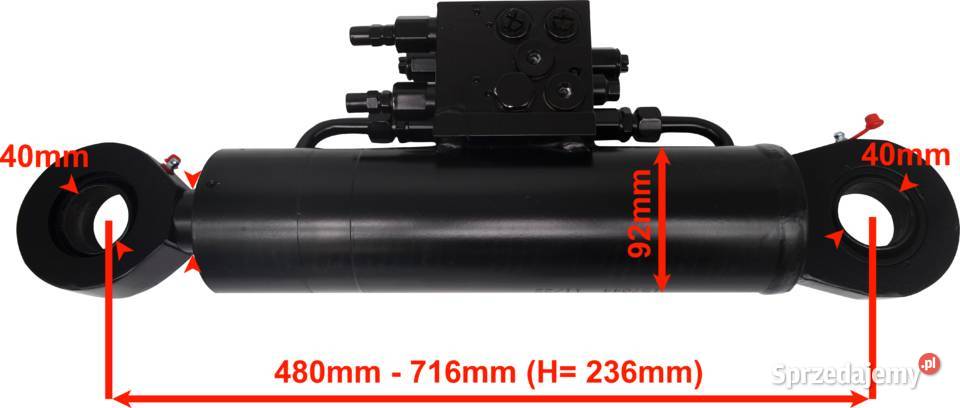 Siłownik hydrauliczny pługa obrotowego 80x40 nieuszkodzony sprzedam