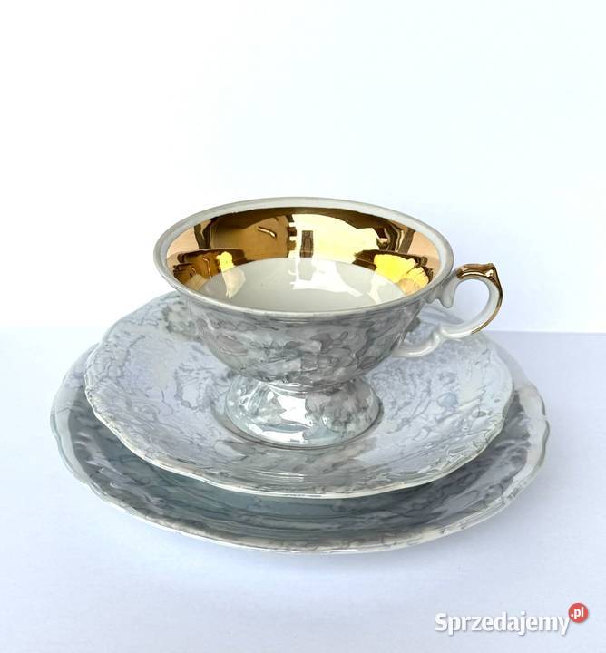 Zestaw śniadaniowy marmurek Wawel porcelana małopolskie Kraków sprzedam