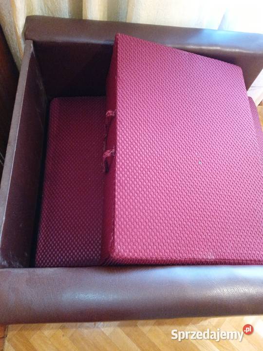 Fotel rozkładany styl PRL bordo vintage antyk świętokrzyskie Stąporków