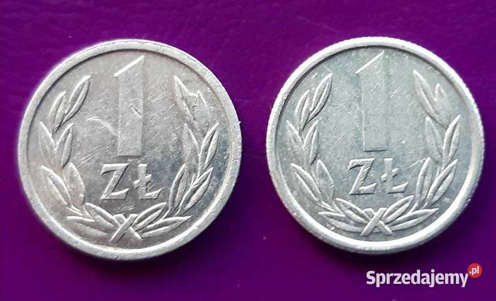 2 Monety PRL 1 ZŁOTY 19891990 Piękne 2 Okazja Numizmatyka Pruszków