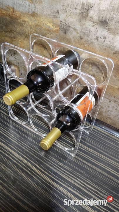 Stojak plexi na wino lata 80 vintage wielkopolskie Kalisz