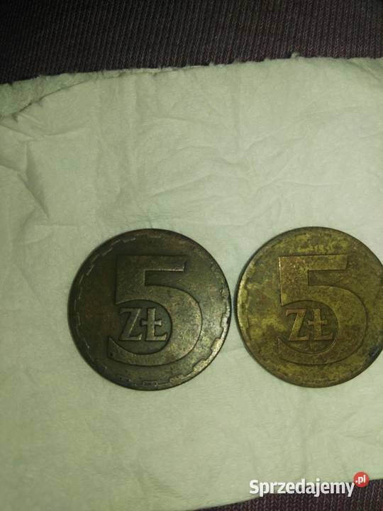 moneta 5zł z 1975r bez znaku menncy