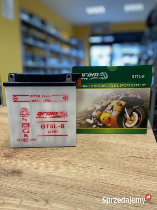 Akumulator motocyklowy GROM YB5LB 12V 5Ah 80A P Tarnów