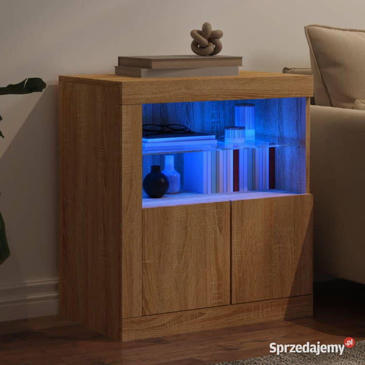 Szafka z oświetleniem LED dąb sonoma 605x37x67 Warszawa sprzedam