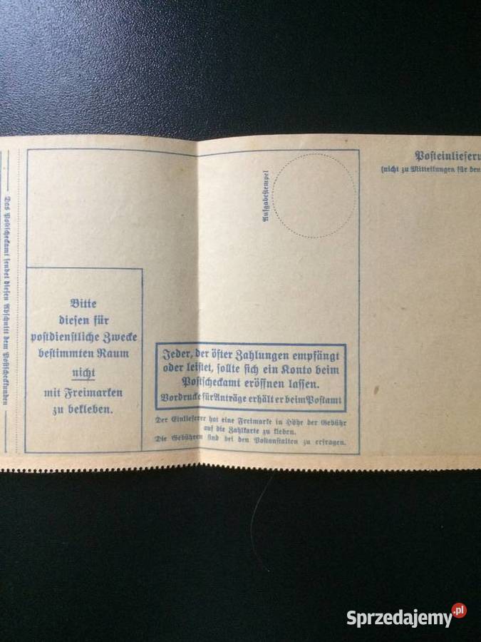 242 Niemiecki Blankiet Pocztowy Stettin Szczecin