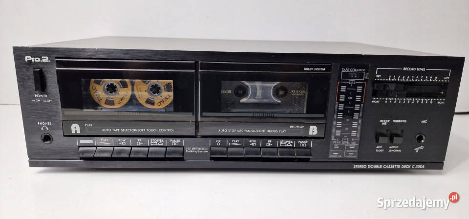 Pro2 dwukasetowy magnetofon deck C30DB C30DB Międzychód