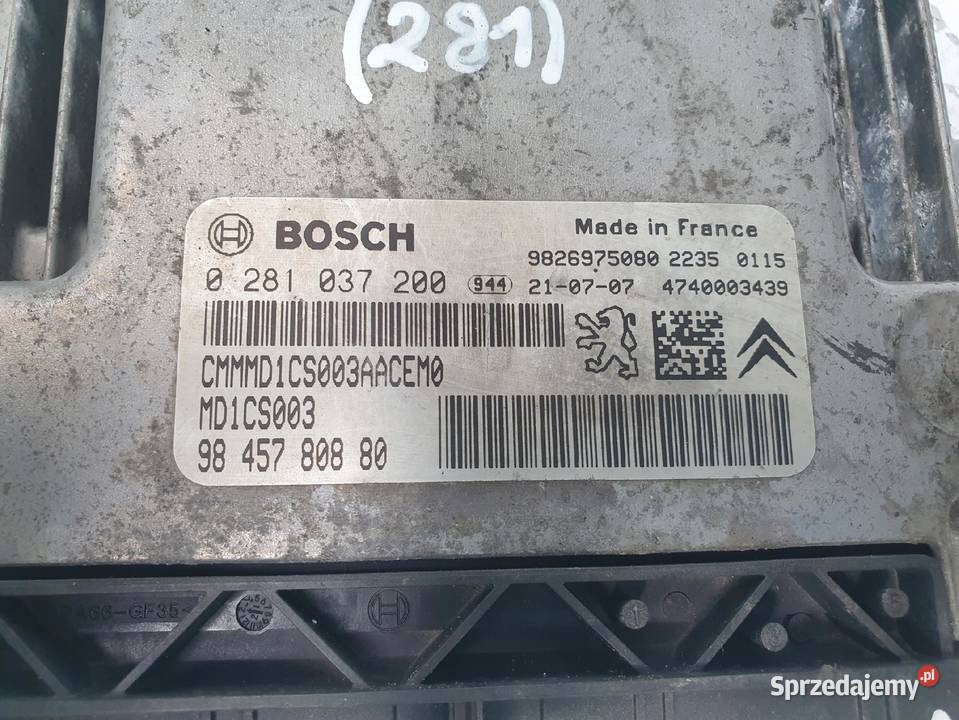 STEROWNIK SILNIKA Citroen C3 III 15 BlueHDi osobowe Chełm