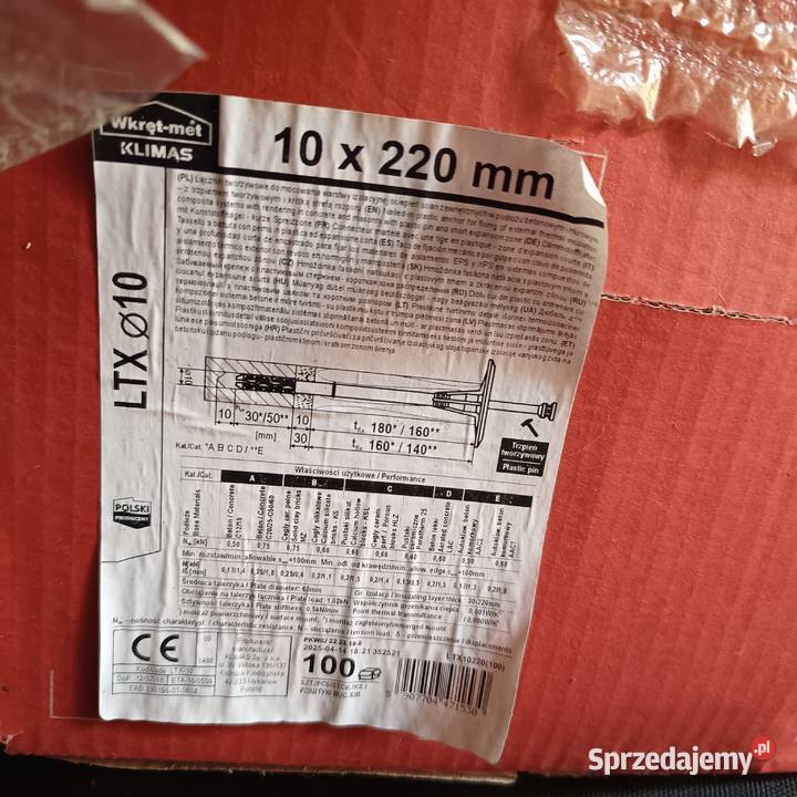 Kołki do styropianu 220 kujawsko-pomorskie