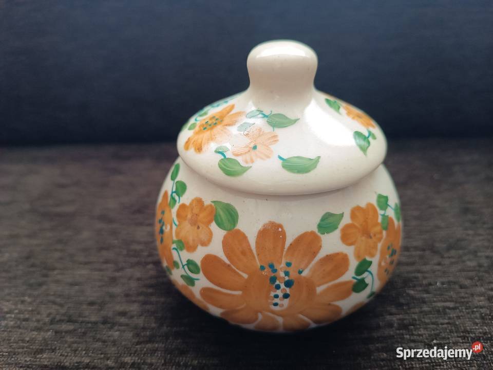 Zestaw dekoracyjny 4 x kamionki fajans VINTAGE Szczyrk