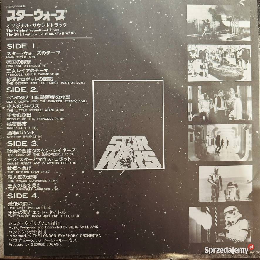 John Williams Star Wars NMNM Japan Obi 2 LP 1977 mazowieckie Warszawa