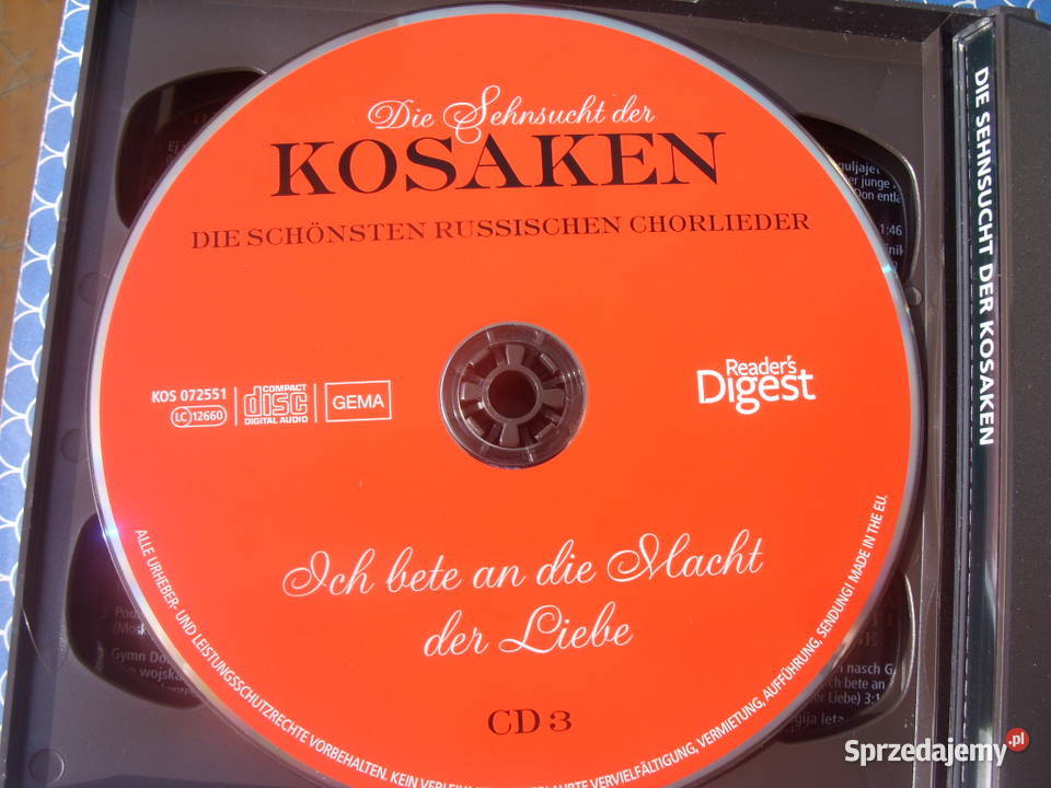 Pop CD DIE SEHNSUCHT DER KOSAKEN 5 CD2011 pop Wołów