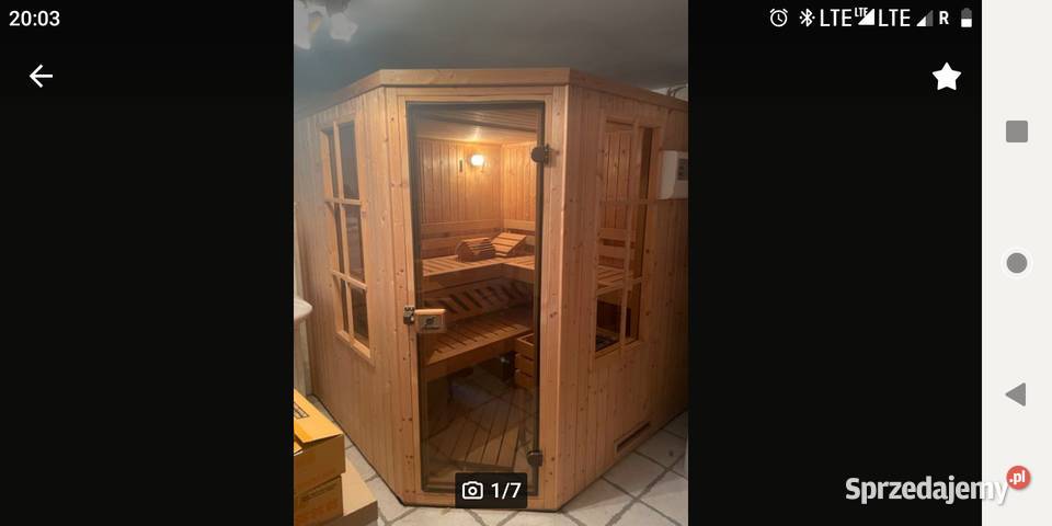 Sauna fińska sucha stanie mało używana komplet Głogów