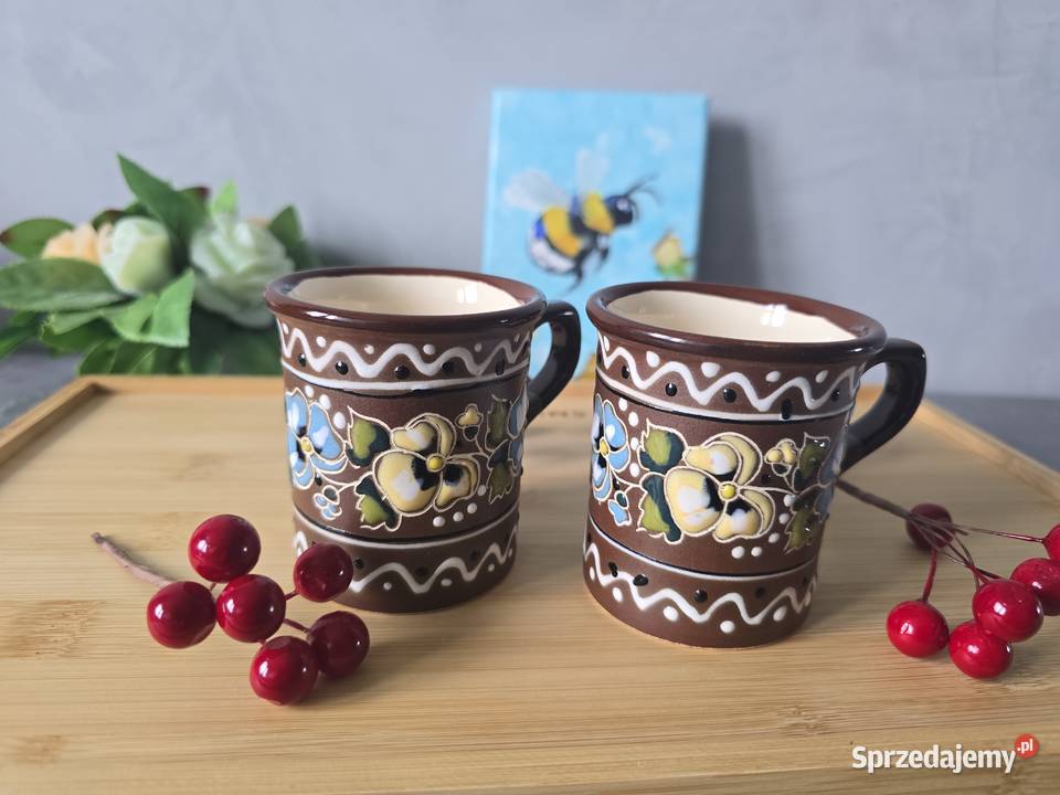 Zestaw 2 małych kubków 150ml handmade Bydgoszcz