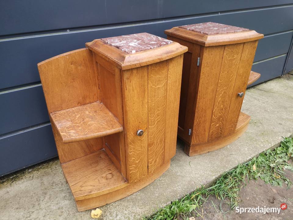 Szafki nocne z marmuremAntyk Antyki Aleksandrów Łódzki