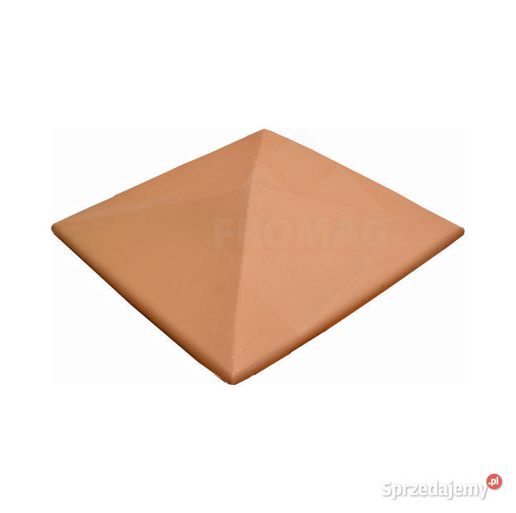 Daszki klinkierowe na słupek 38x38 klinkier Kielce