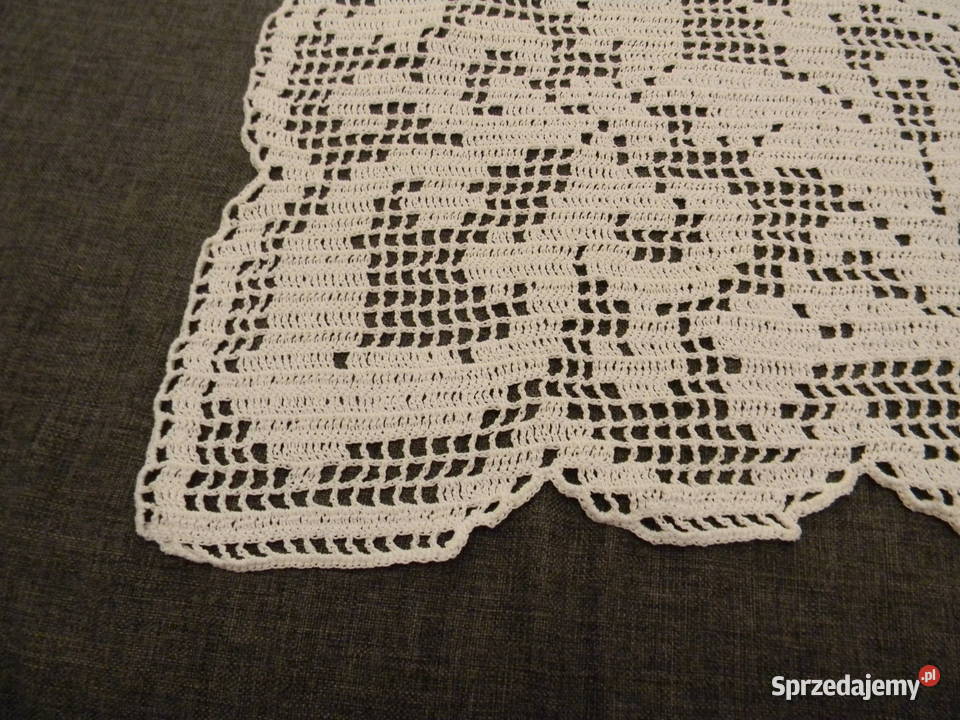 Piękny obrus robiony ręcznie na szydełku mazowieckie Warszawa