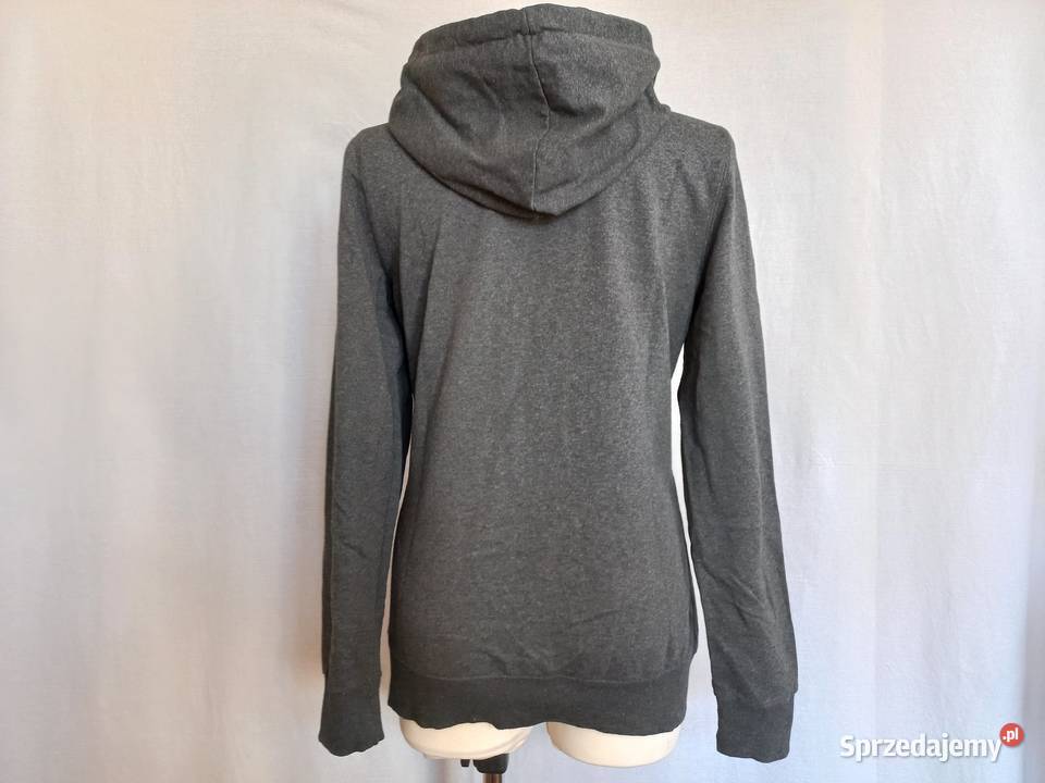 Bluza szara Kaptur napis MOTTO r SM Unisex stan biały