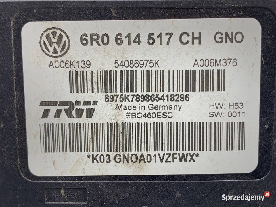 POMPA ABS SKODA RAPID 6R0614517CH 10 95