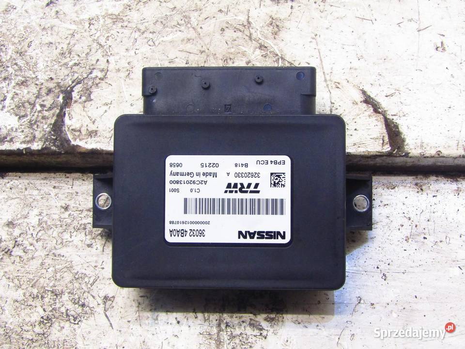 MODUŁ STEROWNIK HAMULCA RĘCZNEGO NISSAN QASHQAI