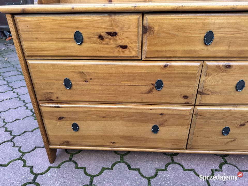 Komoda drewniana szuflady Ikea leksvik szafa Garwolin sprzedam