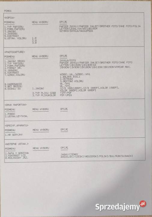 Drukarka Brother DCP 135C Druk w kolorze Tychy sprzedam