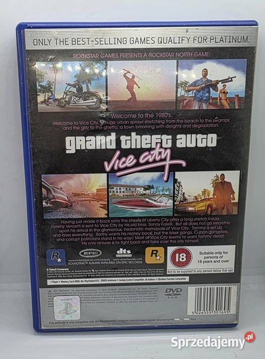Gra Grand Theft Auto Vice City 2 Sony Playstation 2 Elbląg