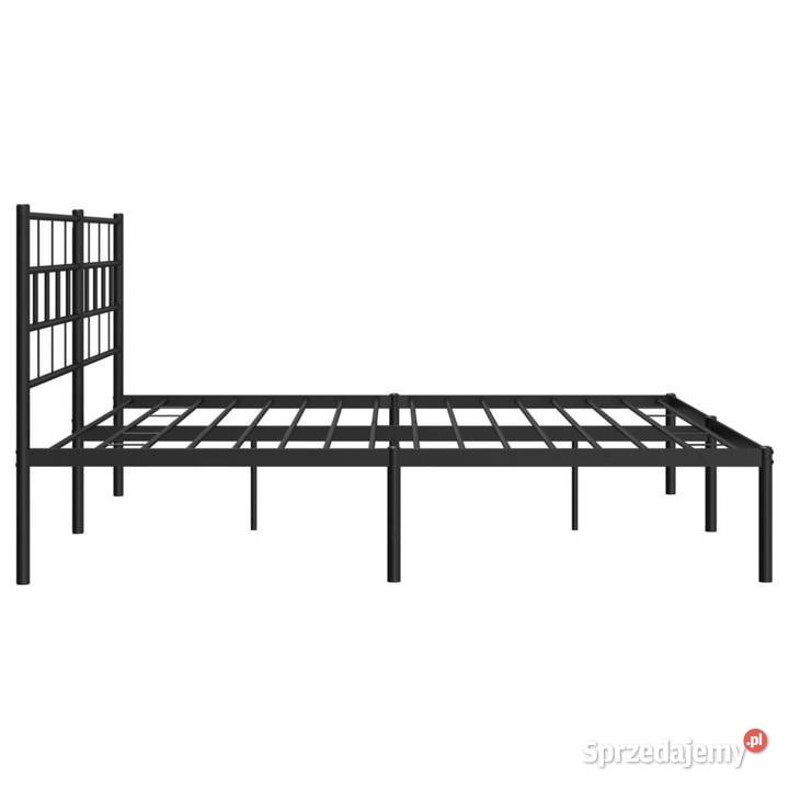 Łóżko Metalowe Czarne Rama Łóżka Ze Stelażem mazowieckie