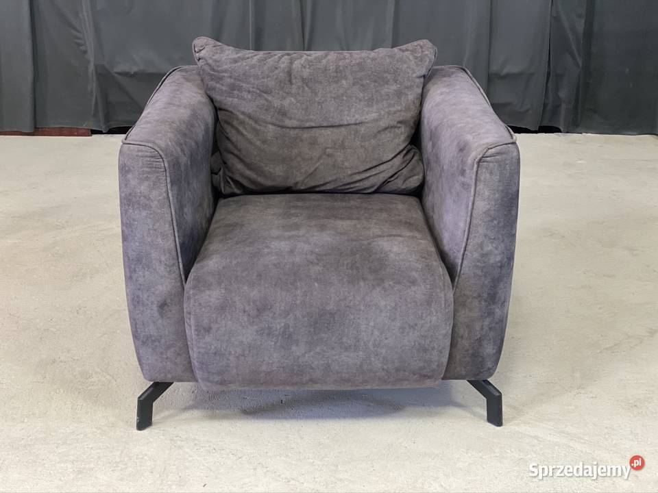 Nowoczesny zestaw wypoczynkowy sofa fotel pufa Budno