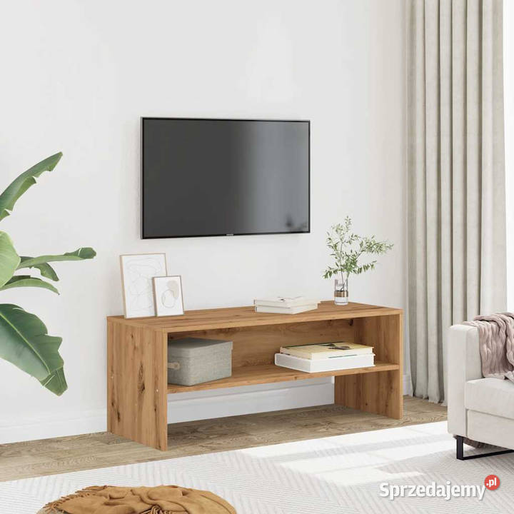 Szafka TV dąb artisan 100x40x40 materiał mazowieckie Warszawa